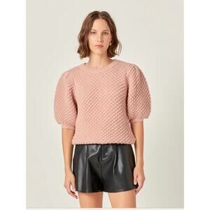 English Factory Textured Puff Sweater size Small